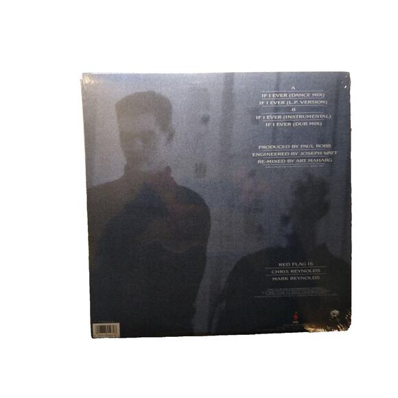 Red Flag If I Ever Vinyl 12" EP Record 1989 Synth-Pop Electro Darkwave Sealed - Picture 3 of 3